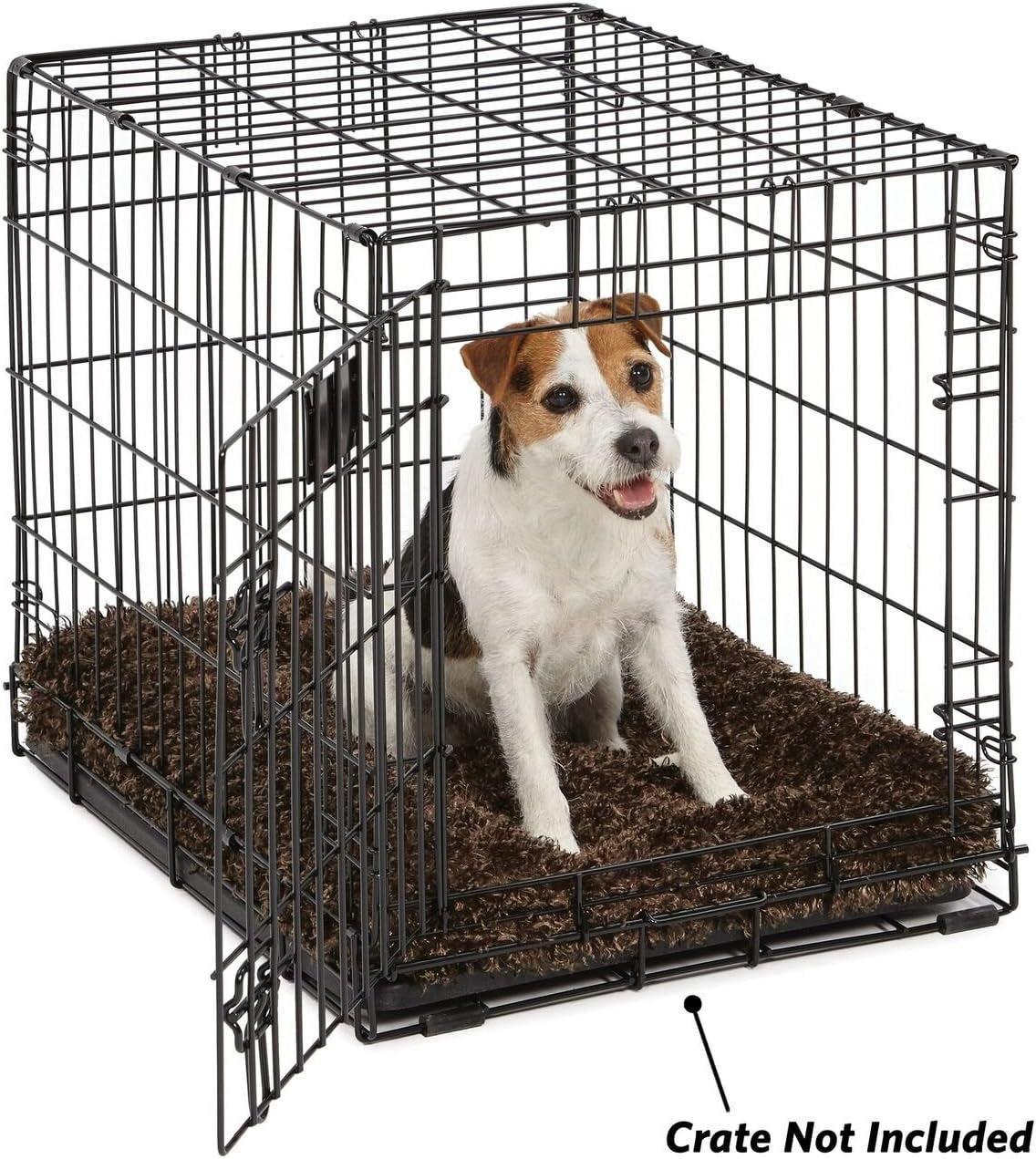 Quiettime Deluxe Coco Chic Pet Bed - Ultra-Soft, Overstuffed, and Machine Washable, Suitable for 24-Inch Crates