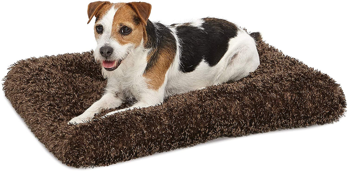 Quiettime Deluxe Coco Chic Pet Bed - Ultra-Soft, Overstuffed, and Machine Washable, Suitable for 24-Inch Crates
