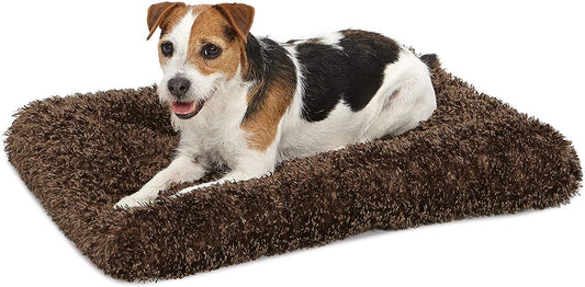Quiettime Deluxe Coco Chic Pet Bed - Ultra-Soft, Overstuffed, and Machine Washable, Suitable for 24-Inch Crates