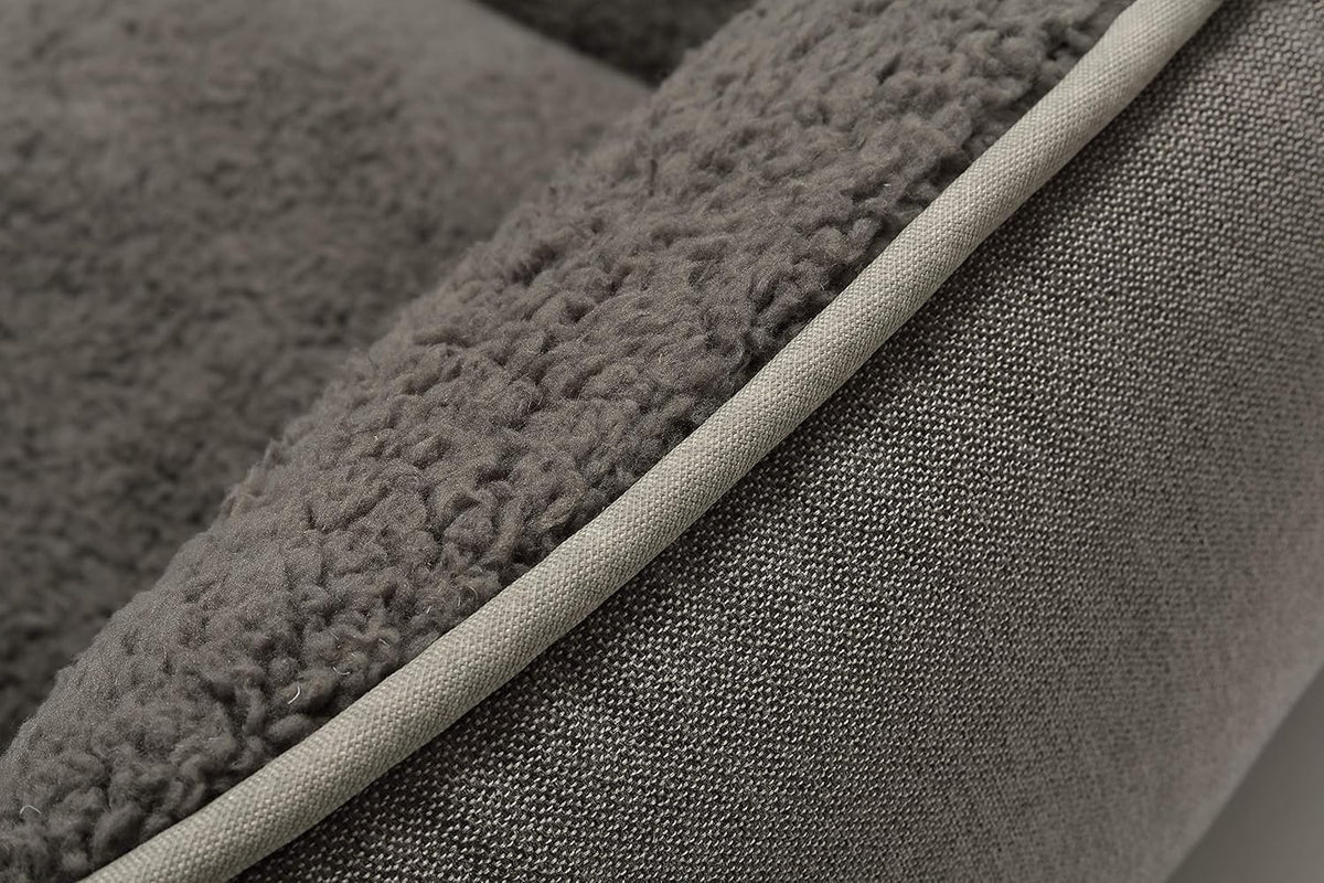 Rectangle Dog Bed - Washable, Warm, Anti-Slip Design for Small to Large Dogs (Medium, Grey)