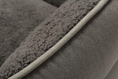 Rectangle Dog Bed - Washable, Warm, Anti-Slip Design for Small to Large Dogs (Medium, Grey)