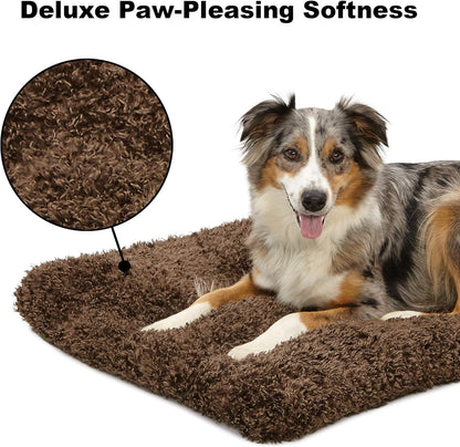 Quiettime Deluxe Coco Chic Pet Bed - Ultra-Soft, Overstuffed, and Machine Washable, Suitable for 24-Inch Crates